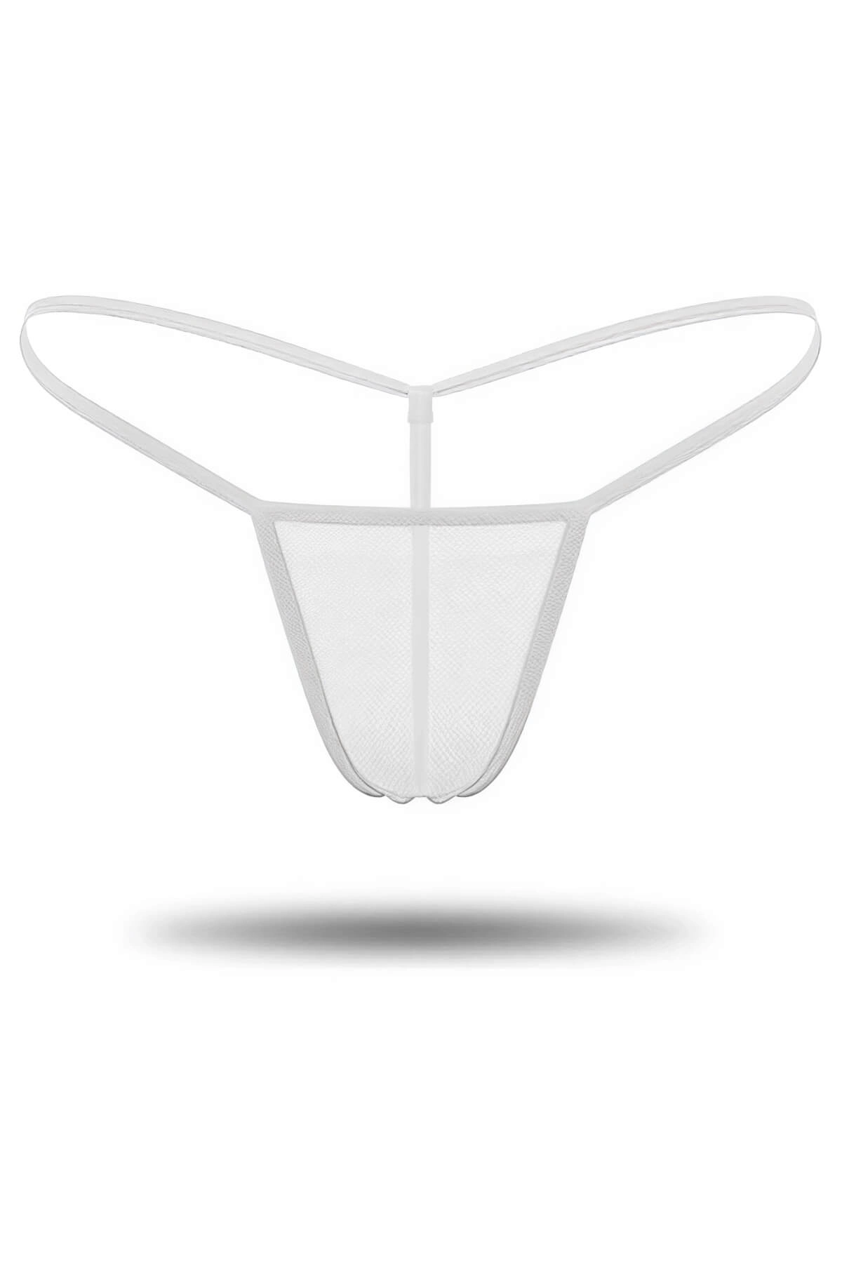 3'lü Renkli Transparan Tül String Tanga TM0369 3'lü Renkli Transparan Tül String Tanga TM0369