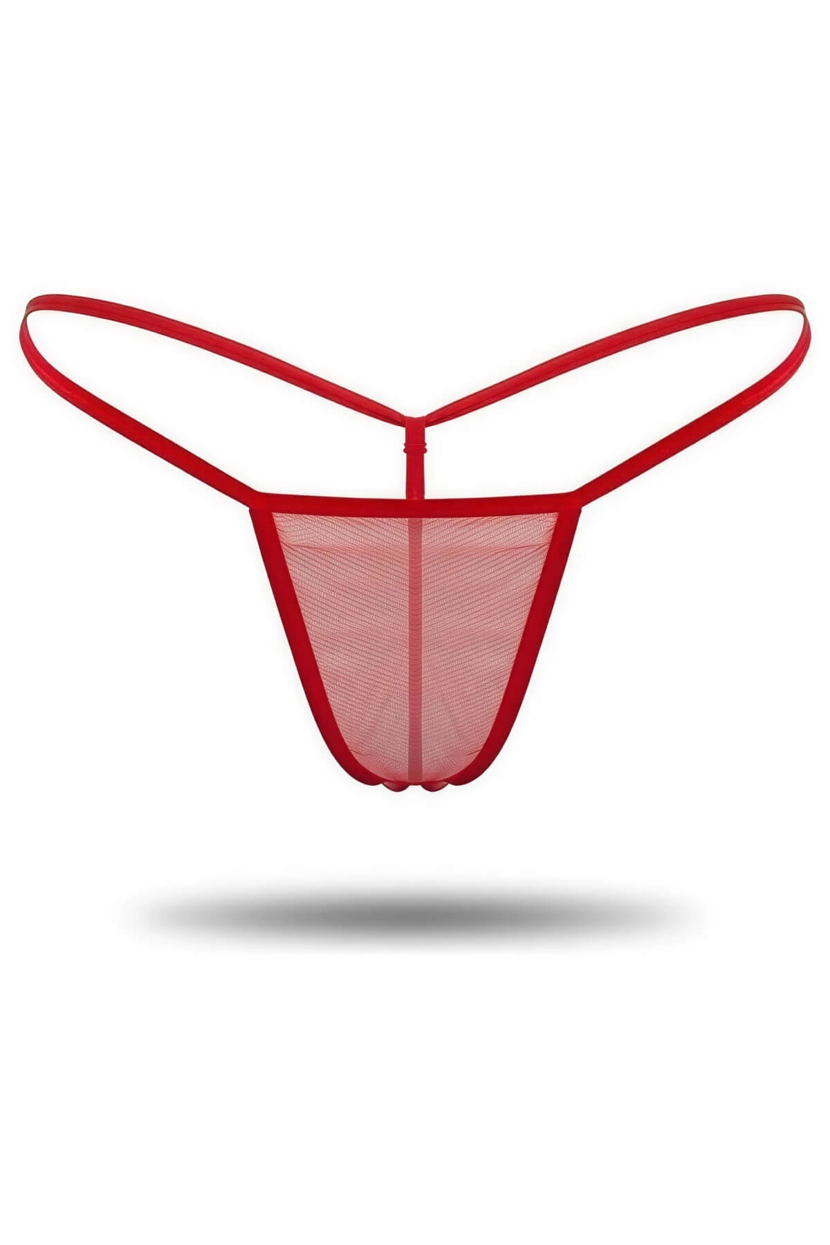 Kırmızı Transparan Tül String Tanga TM1115 Kırmızı Transparan Tül String Tanga TM1115
