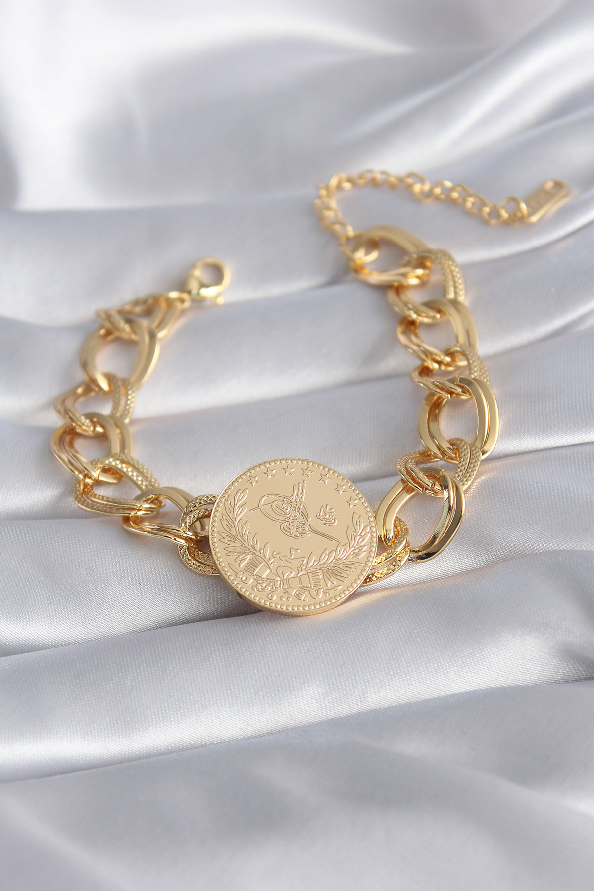 316L Çelik Gold Renk Reşat Model Samanyolu Kadın Bileklik - Bayi Depom