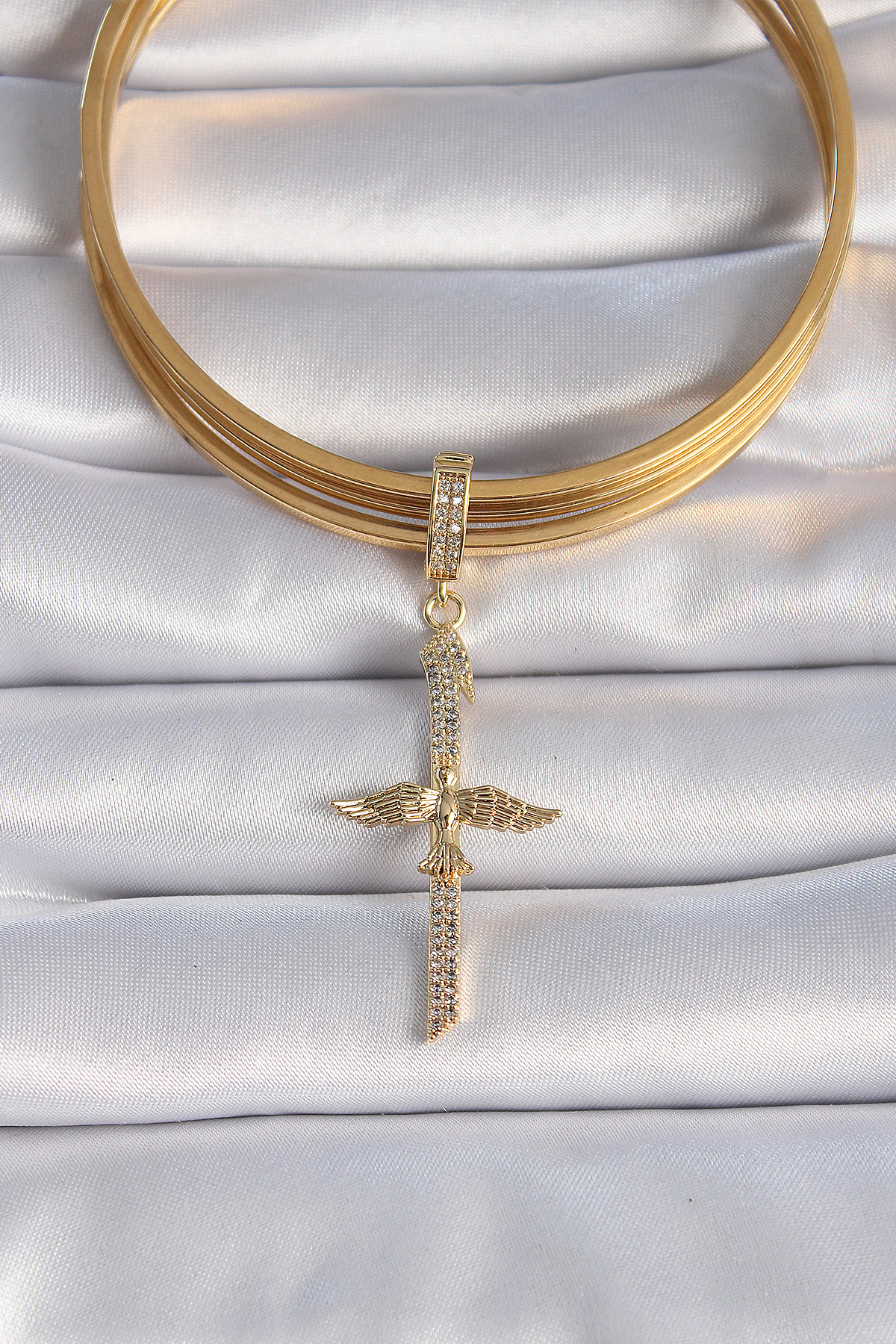 Pirinç Gold Renk Zirkon Taş Detaylı Elif Model Anka Kuşu Figür Ajda Charm - Bayi Depom Pirinç Gold Renk Zirkon Taş Detaylı Elif Model Anka Kuşu Figür Ajda Charm - Bayi Depom