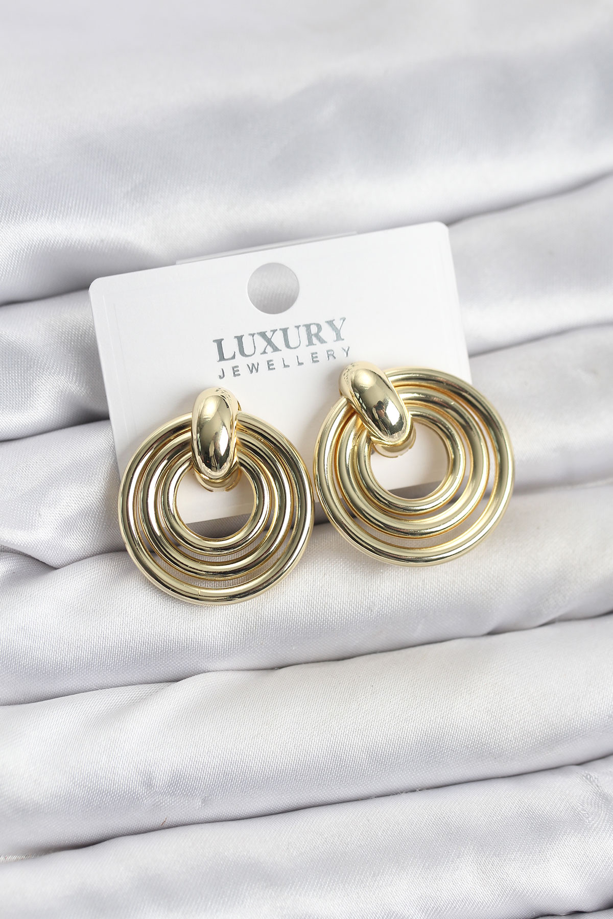 Gold Renk Pirinç Vintage Kadın Küpe - Bayi Depom Gold Renk Pirinç Vintage Kadın Küpe - Bayi Depom