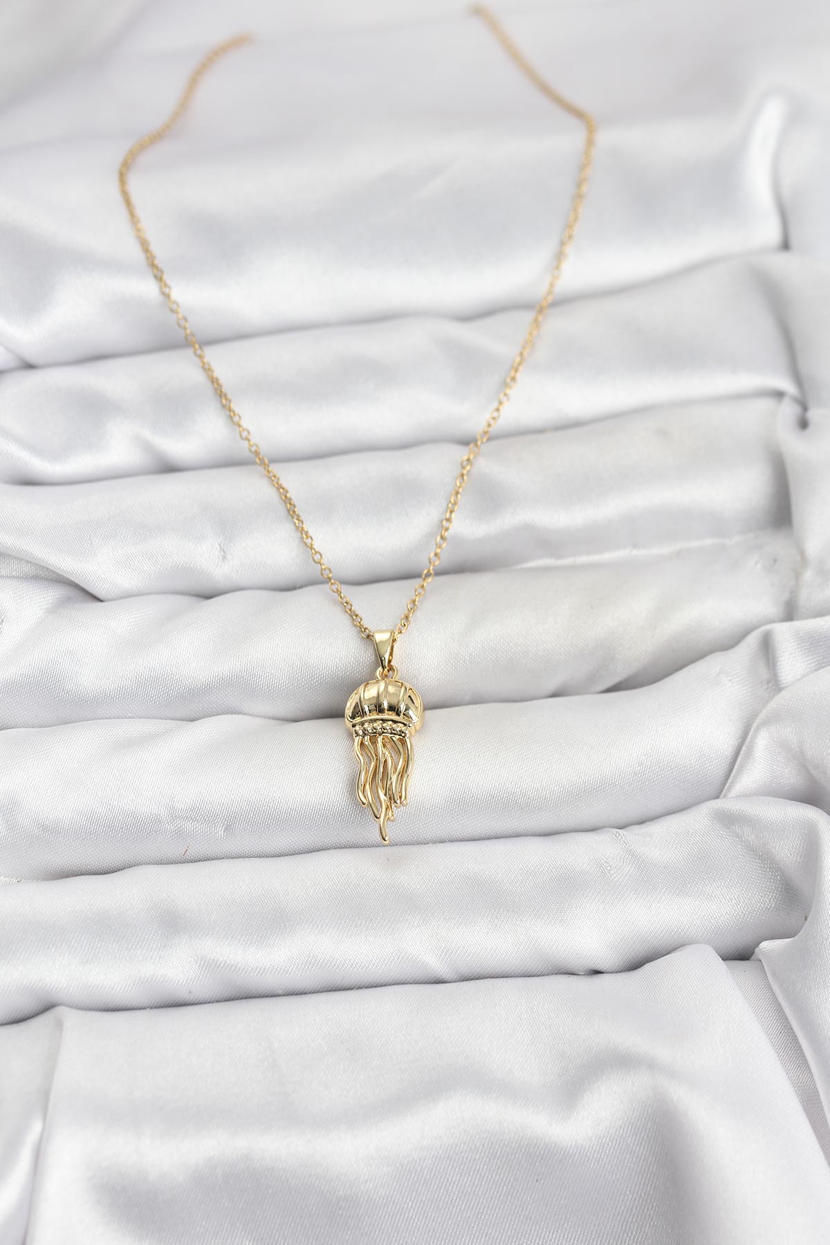 316L Çelik Zincir Gold Renk Deniz Anası Model Zirkon Taşlı Kadın Kolye - Bayi Depom 316L Çelik Zincir Gold Renk Deniz Anası Model Zirkon Taşlı Kadın Kolye - Bayi Depom