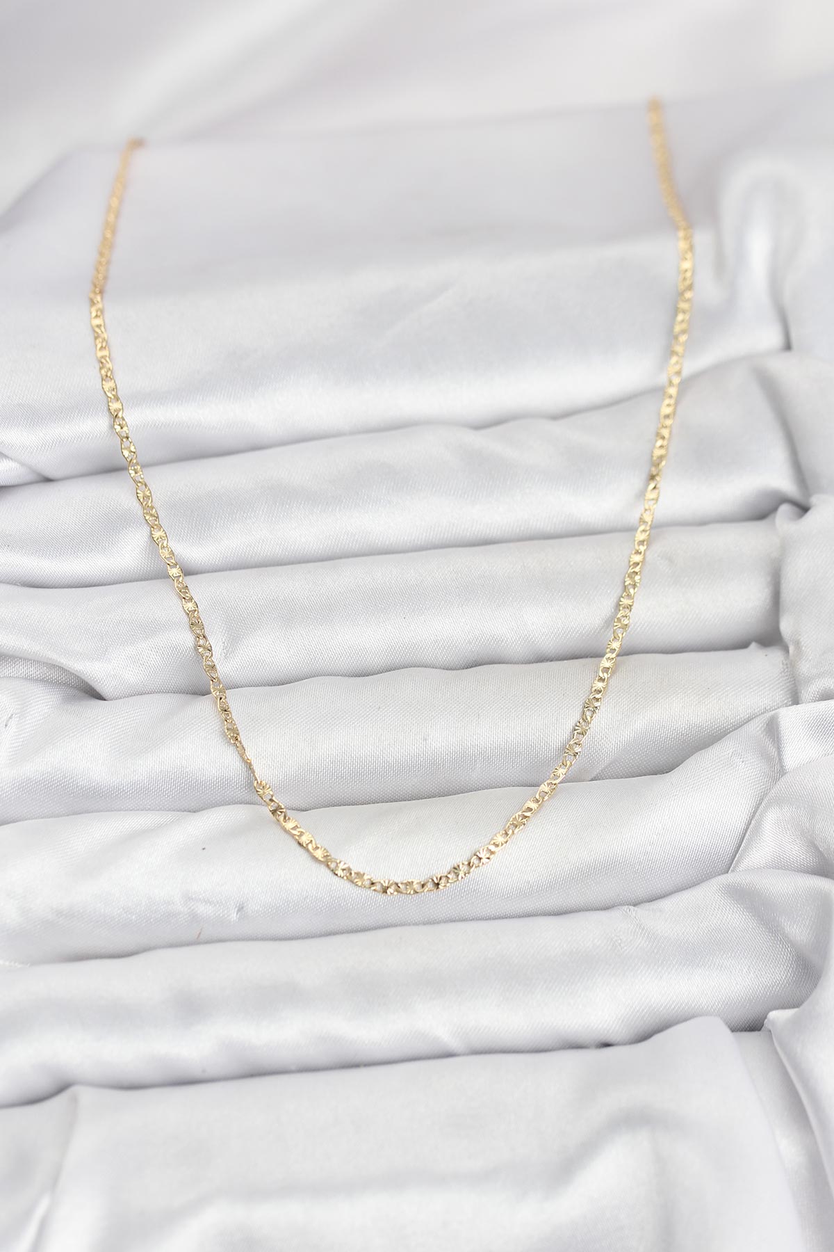 CM 14K Gold Renk Pirinç Lazer Model 60 cm Kadın Kolye - Bayi Depom CM 14K Gold Renk Pirinç Lazer Model 60 cm Kadın Kolye - Bayi Depom