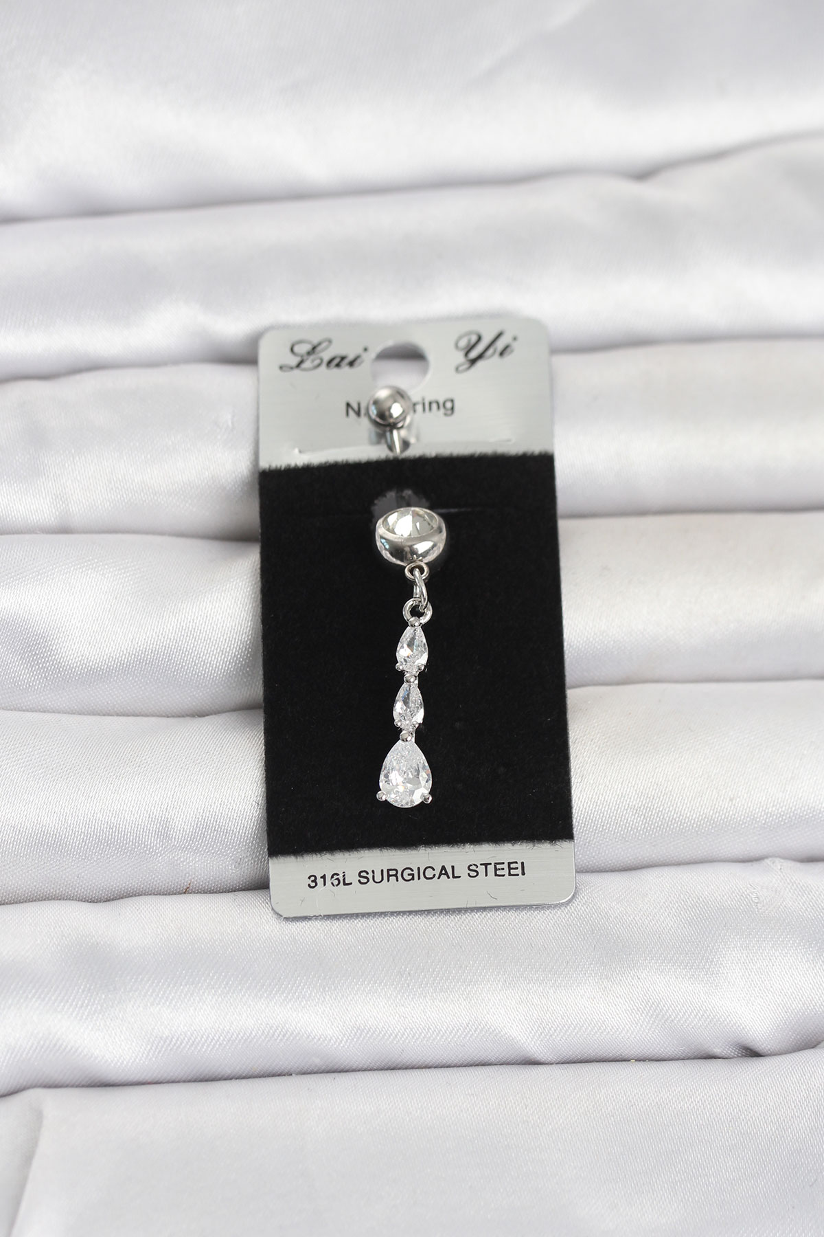 316L Cerrahi Çelik Sallantılı Damla Model Göbek Piercing - Bayi Depom 316L Cerrahi Çelik Sallantılı Damla Model Göbek Piercing - Bayi Depom