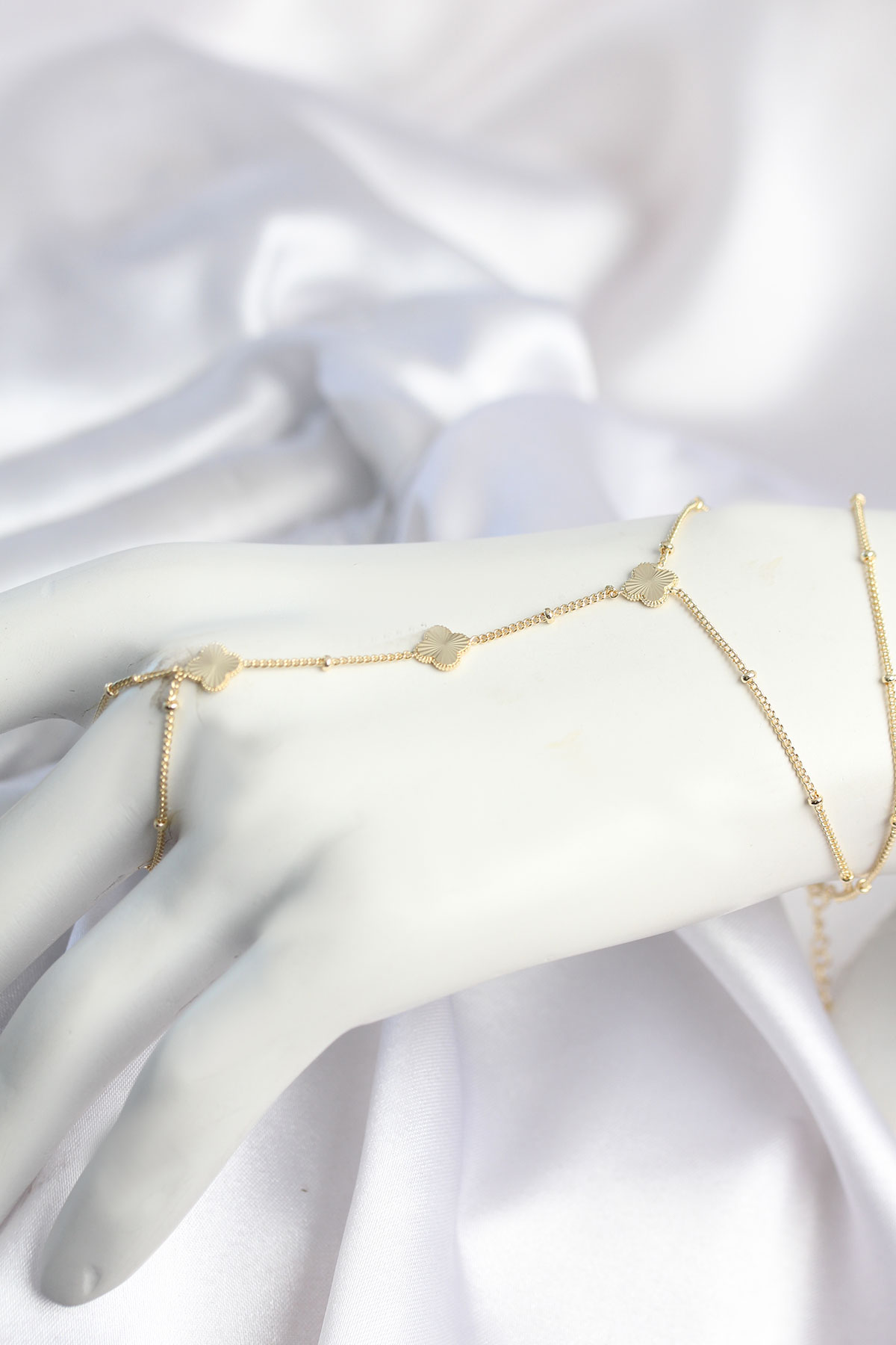 Pirinç Gold Renk Yonca Model Kadın Şahmeran - Bayi Depom Pirinç Gold Renk Yonca Model Kadın Şahmeran - Bayi Depom