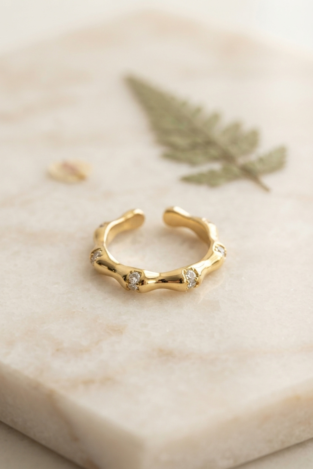 Gold Renk Kemik Model Zirkon Taşlı Kadın Yüzük - Bayi Depom Gold Renk Kemik Model Zirkon Taşlı Kadın Yüzük - Bayi Depom