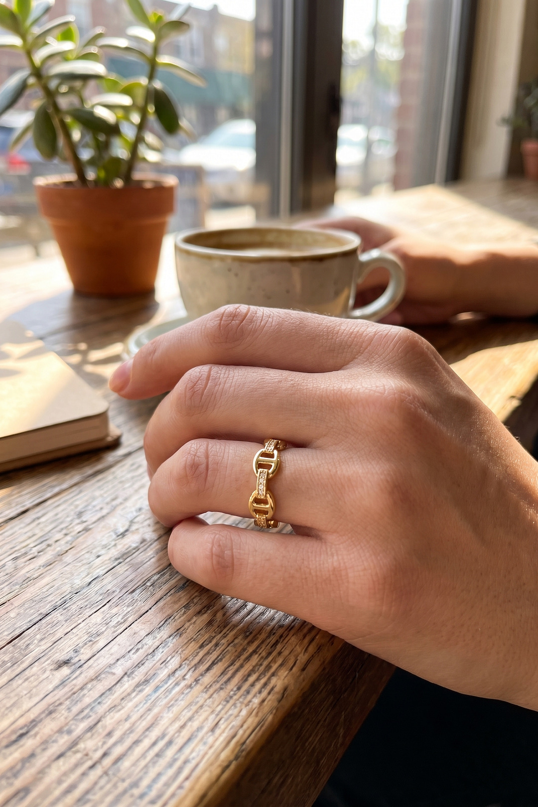 Gold Renk Gemi Zincir Model Zirkon Taşlı Kadın Yüzük - Bayi Depom Gold Renk Gemi Zincir Model Zirkon Taşlı Kadın Yüzük - Bayi Depom