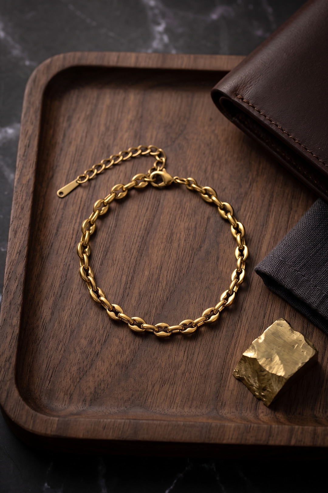 316L Çelik Gold Renk Rolo Zincir Model Erkek Bileklik - Bayi Depom 316L Çelik Gold Renk Rolo Zincir Model Erkek Bileklik - Bayi Depom
