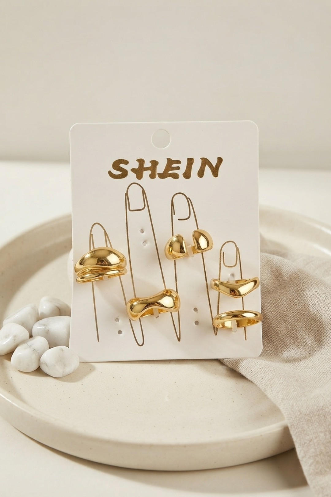 Gold Renk Pirinç Bohem Yüzük Kombini BYK4270 - Bayi Depom Gold Renk Pirinç Bohem Yüzük Kombini BYK4270 - Bayi Depom