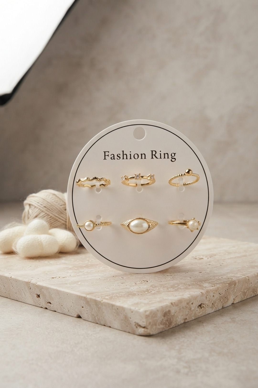 Gold Renk Pirinç Vintage Detaylı 6'lı Yüzük Seti BYK4315 - Bayi Depom Gold Renk Pirinç Vintage Detaylı 6'lı Yüzük Seti BYK4315 - Bayi Depom