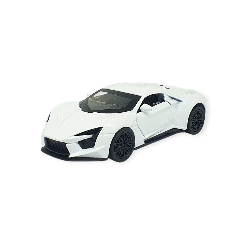 Çek Bırak Metal Arabalar 13 cm - SR2210- Beyaz (Bayi Depom)