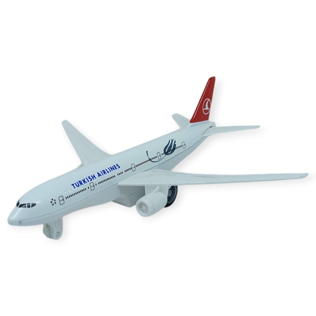 Çek Bırak Metal Yolcu Uçağı - 15 cm - Küçük Boy (Bayi Depom)