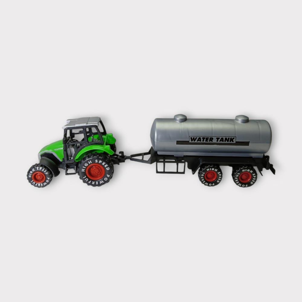 Çek Bırak Römorklu Traktör 25Cm - Yeşil Su Tankı (Bayi Depom)