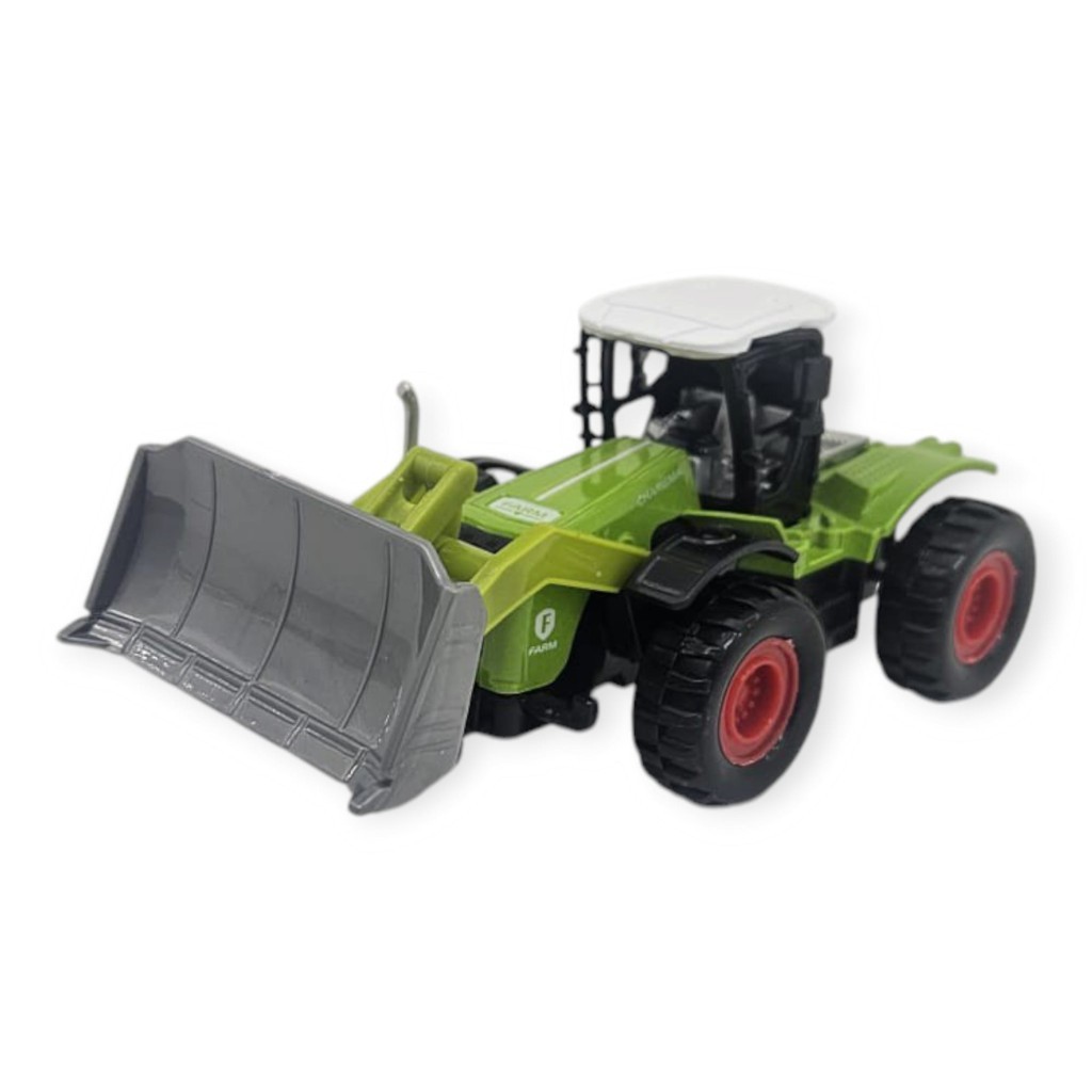 Farm Mini Oyuncak Traktör - 14 cm Geniş Kepçeli Dozer Çiftlik Aracı (Bayi Depom)