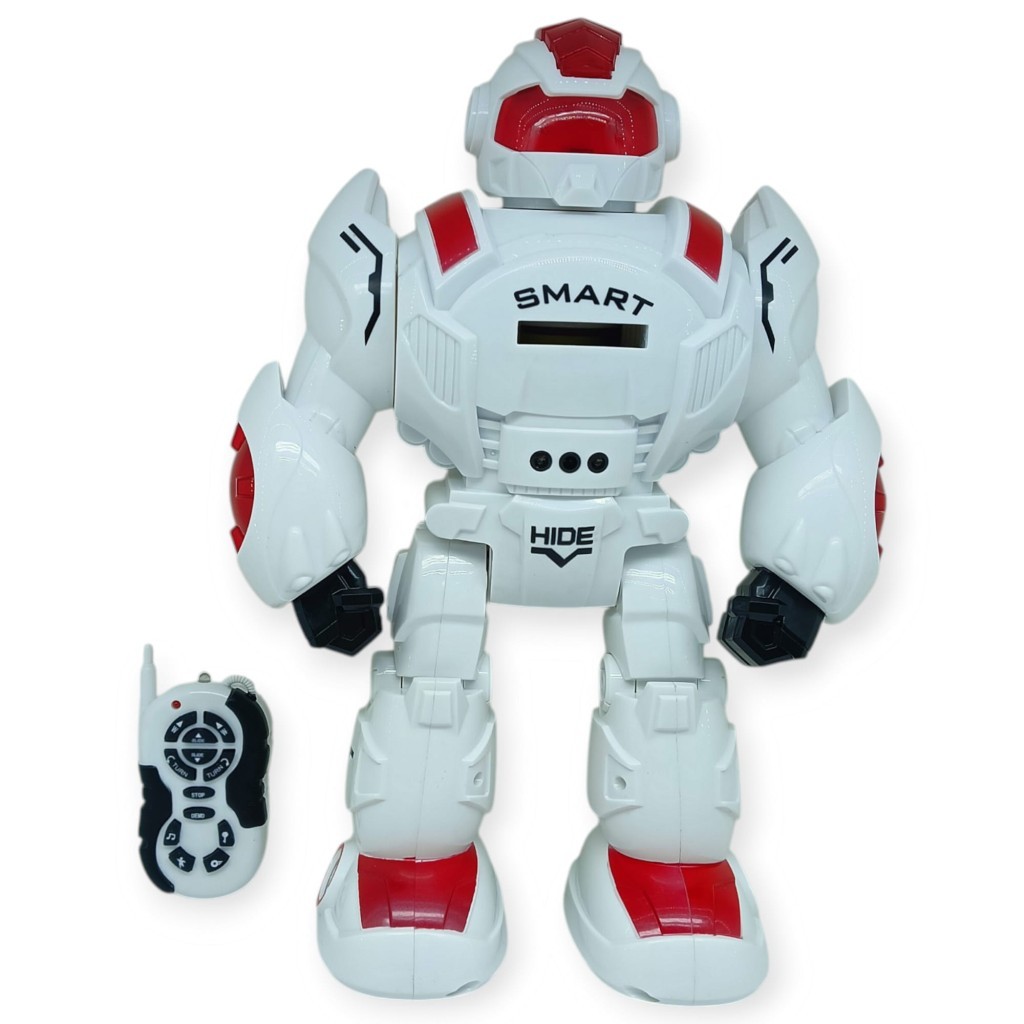 Sensörlü ve Uzaktan Kumandalı İnteraktif Robot 35 cm - Kırmızı (Bayi Depom)