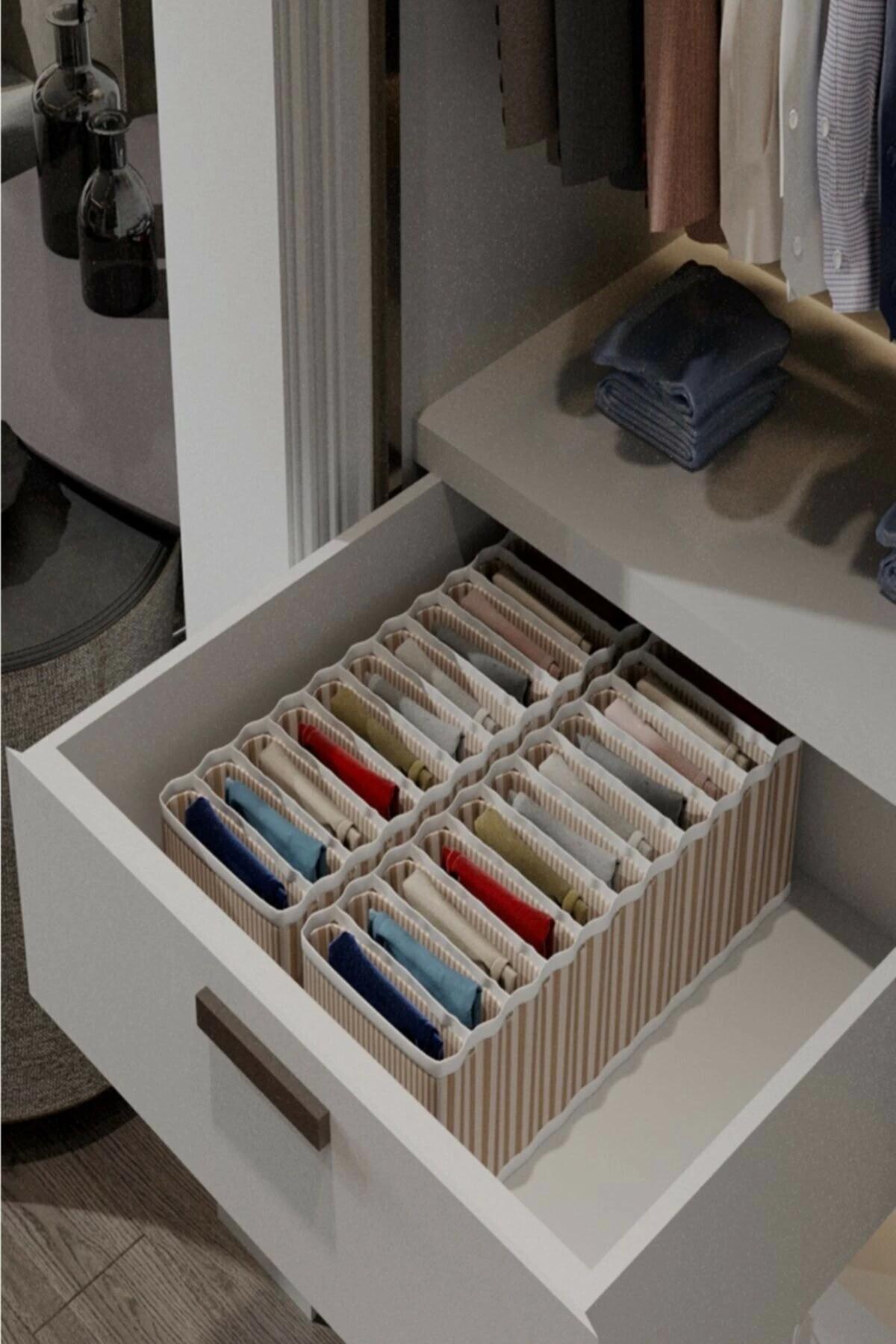 11 Bölmeli Dolap ve Çekmece Içi Düzenleyici Akordiyon Organizer M-00500 (6 Adet) ( Bayi Depom ) 11 Bölmeli Dolap ve Çekmece Içi Düzenleyici Akordiyon Organizer M-00500 (6 Adet) ( Bayi Depom )
