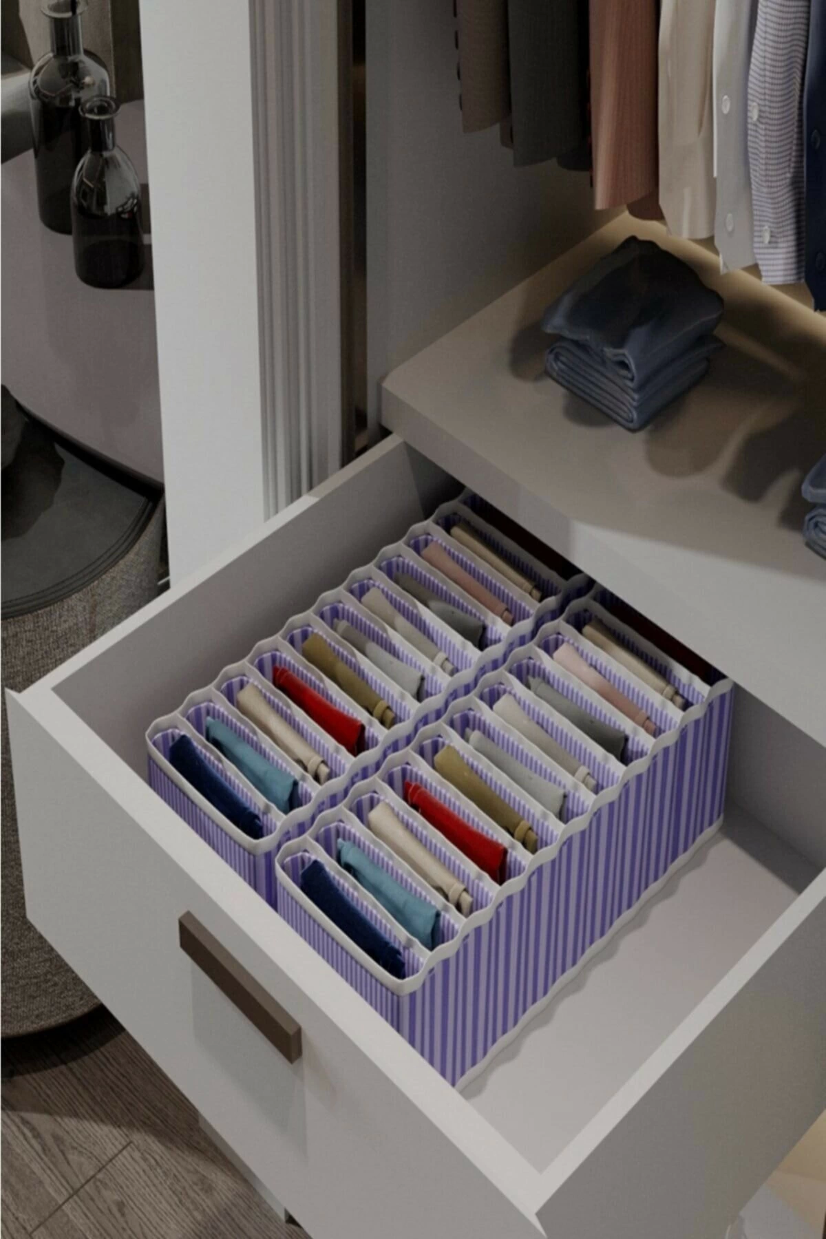 11 Bölmeli Dolap ve Çekmece Içi Düzenleyici Akordiyon Organizer M-00500 (6 Adet) ( Bayi Depom ) 11 Bölmeli Dolap ve Çekmece Içi Düzenleyici Akordiyon Organizer M-00500 (6 Adet) ( Bayi Depom )