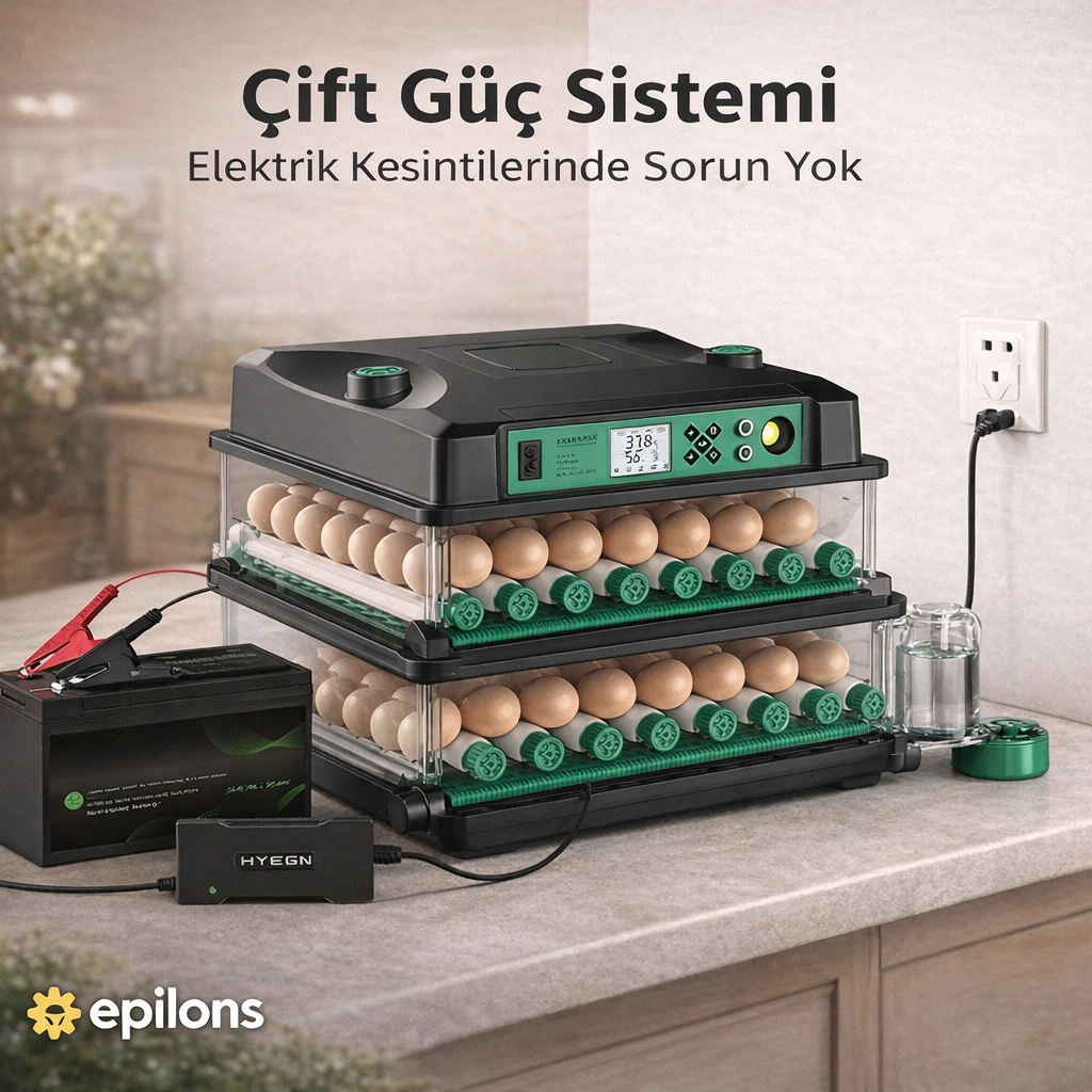FX128 Model Tam Otomatik Kuluçka Makinesi - Çift Katlı, Çift Güç Sistemli, Su Hazneli Yeni Nesil İnkübatör ( Bayi Depom ) FX128 Model Tam Otomatik Kuluçka Makinesi - Çift Katlı, Çift Güç Sistemli, Su Hazneli Yeni Nesil İnkübatör ( Bayi Depom )