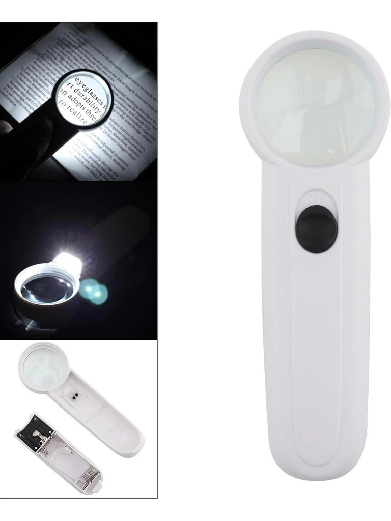 15X Çok Fonksiyonlu 2 Led Işıklı Taşınabilir El Büyüteç ( Bayi Depom ) 15X Çok Fonksiyonlu 2 Led Işıklı Taşınabilir El Büyüteç ( Bayi Depom )