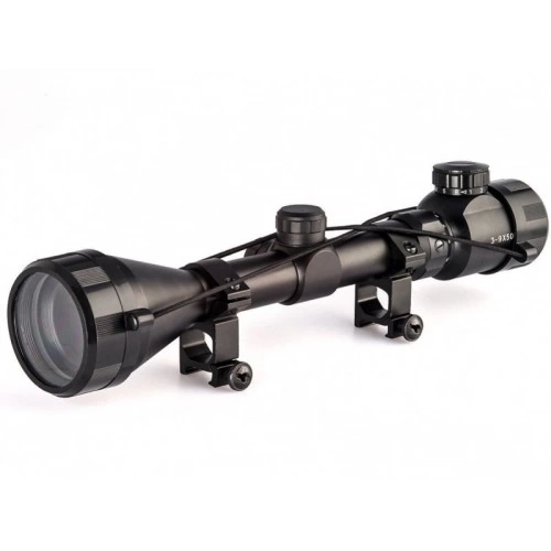 3-9x50 Zoomlu Keskin Nişancı Dürbünü Kırmızı,yeşil İşik  çelik Gövde ( Bayi Depom )