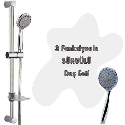 3 Fonksiyonlu Sürgülü Duş Seti 5 Parça Özel Set ( Bayi Depom ) 3 Fonksiyonlu Sürgülü Duş Seti 5 Parça Özel Set ( Bayi Depom )