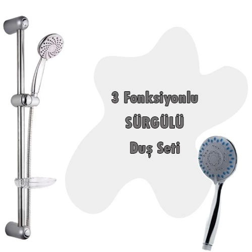 3 Fonksiyonlu Sürgülü Duş Seti 5 Parça Özel Set ( Bayi Depom ) 3 Fonksiyonlu Sürgülü Duş Seti 5 Parça Özel Set ( Bayi Depom )
