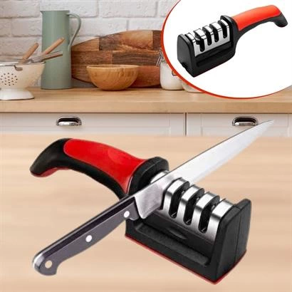 4 Aşamalı Kaymaz Tabanlı Hızlı Bıçak ve Makas Bileme Aracı - Keskin ve Pratik Kullanım ( Bayi Depom ) 4 Aşamalı Kaymaz Tabanlı Hızlı Bıçak ve Makas Bileme Aracı - Keskin ve Pratik Kullanım ( Bayi Depom )