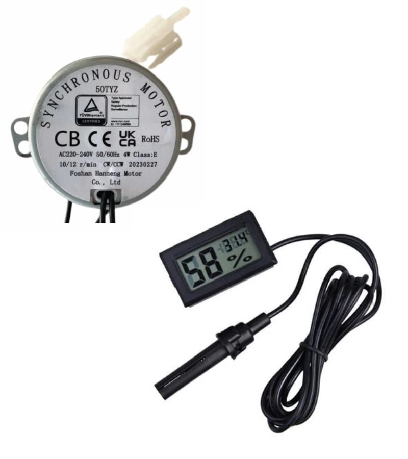 50 TYZ 10/12 RPM Kuluçka Motoru Viyol Çevirme ve Nem Ölçer ( Bayi Depom ) 50 TYZ 10/12 RPM Kuluçka Motoru Viyol Çevirme ve Nem Ölçer ( Bayi Depom )
