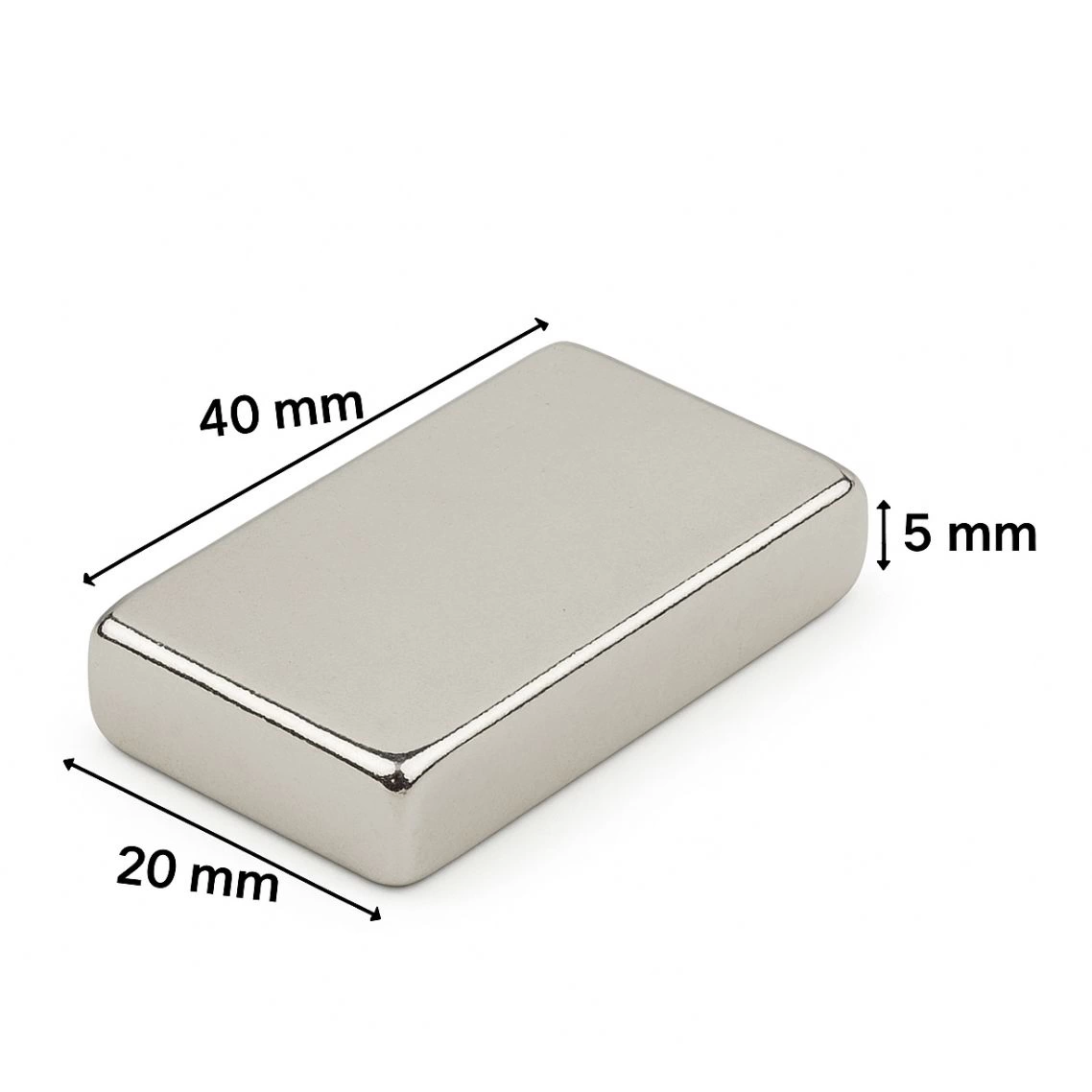 1 adet 40x20x5mm Neodyum Magnet Güçlü N35 Mıknatıs Köşeli Nikel Kaplama ( Bayi Depom ) 1 adet 40x20x5mm Neodyum Magnet Güçlü N35 Mıknatıs Köşeli Nikel Kaplama ( Bayi Depom )