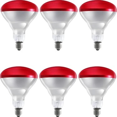 (6 Adet) 150W Kızılötesi Isıtıcılı Hayvan Isıtma ve Kuluçka Lambası (Kırmızı Işık) E27 (Kalın Duy) ( Bayi Depom ) (6 Adet) 150W Kızılötesi Isıtıcılı Hayvan Isıtma ve Kuluçka Lambası (Kırmızı Işık) E27 (Kalın Duy) ( Bayi Depom )