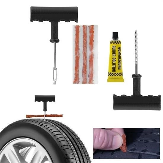 6 Parça Araba Motosiklet Otomobil Bisiklet Lastik Tamir Kiti Araç Bakım Seti ( Bayi Depom )