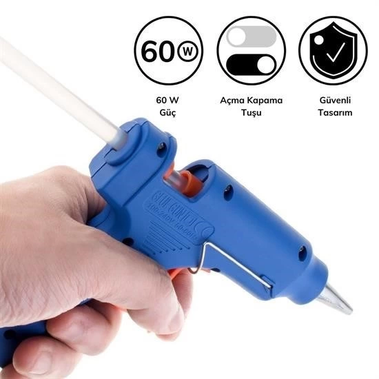 60w Silikon Mum Tabancası Büyük ( Bayi Depom ) 60w Silikon Mum Tabancası Büyük ( Bayi Depom )