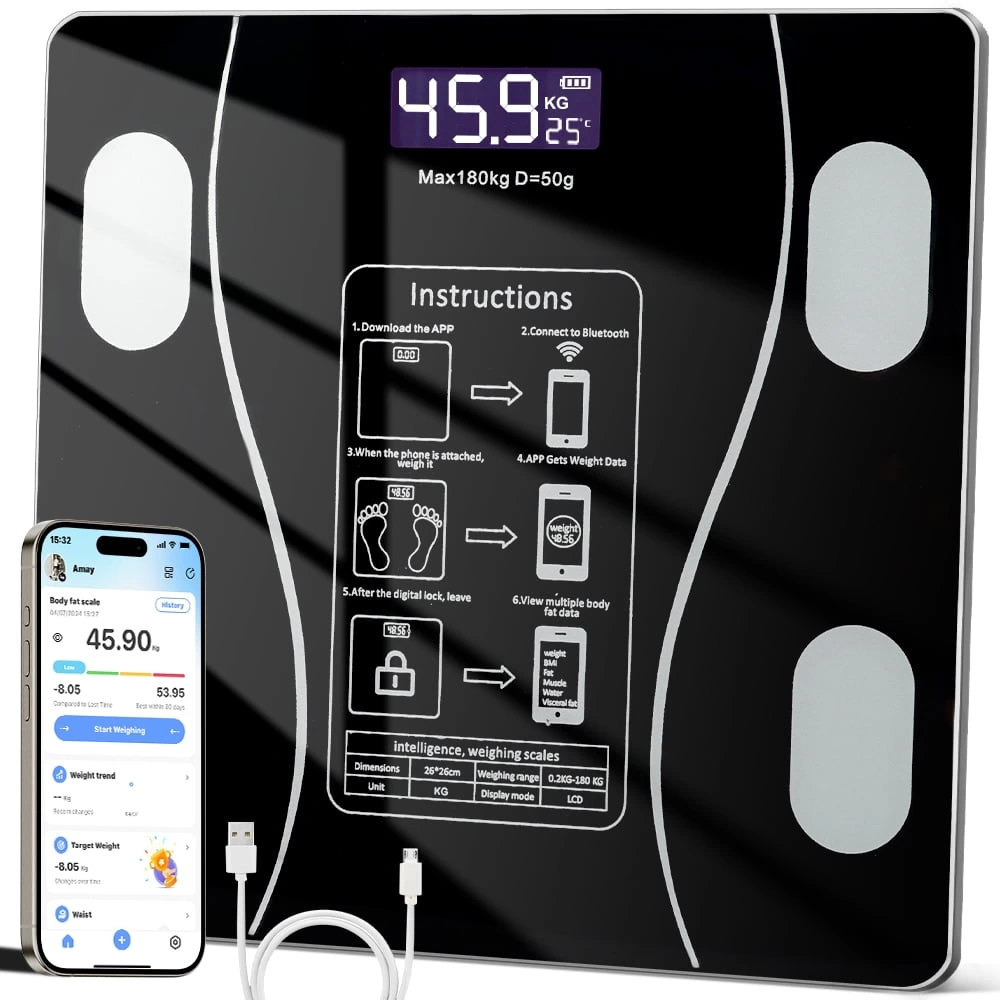 Akıllı Kablosuz Dijital Banyo Ve Vücut Yağ Ağırlık Ölçeği Vücut Kompozisyonu Analizörü Bluetoothlu Tartı ( Bayi Depom ) Akıllı Kablosuz Dijital Banyo Ve Vücut Yağ Ağırlık Ölçeği Vücut Kompozisyonu Analizörü Bluetoothlu Tartı ( Bayi Depom )