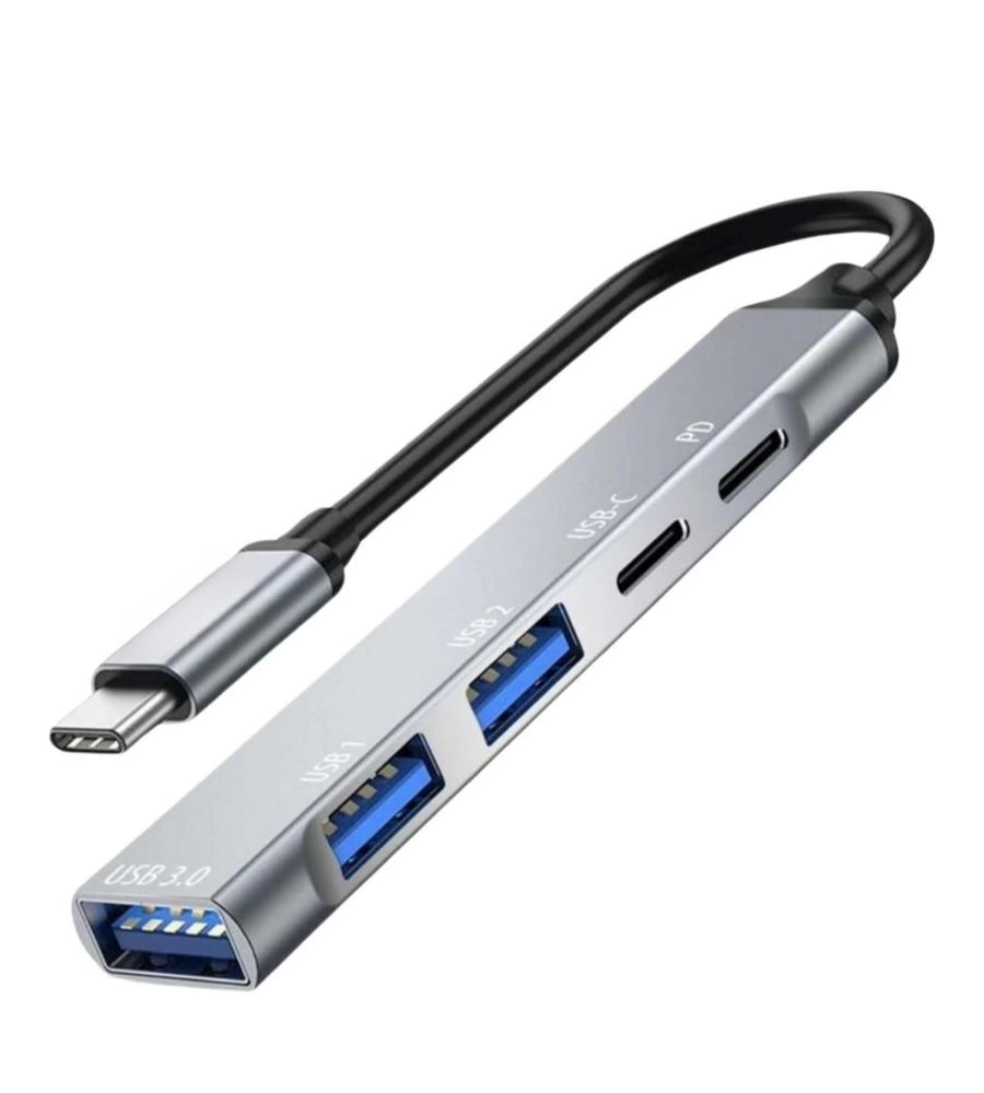 5in1 Metal USB Hub – Yüksek Hızlı Çoklayıcı, 5 Bağlantı Noktalı, Dayanıklı ve Taşınabilir Tasarım ( Bayi Depom )