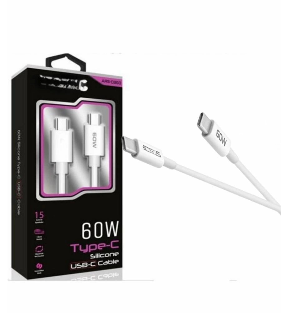 60W USB-C Type-C Silikon Şarj Kablosu Hızlı Şarj, Dayanıklı ve Esnek Tasarım, Tüm USB-C Cihazlarla Uyumlu ( Bayi Depom ) 60W USB-C Type-C Silikon Şarj Kablosu Hızlı Şarj, Dayanıklı ve Esnek Tasarım, Tüm USB-C Cihazlarla Uyumlu ( Bayi Depom )