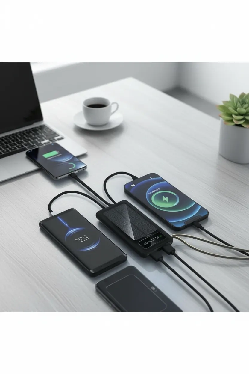 10000mah Güneş Enerjili Taşınabilir Şarj Cihazı - Çift Led Fenerli, Lcd , 2 Usb-C Powerbank ( Bayi Depom ) 10000mah Güneş Enerjili Taşınabilir Şarj Cihazı - Çift Led Fenerli, Lcd , 2 Usb-C Powerbank ( Bayi Depom )