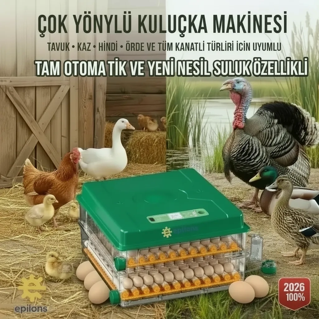 EP120 Yumurta Kapasiteli Tam Otomatik Kuluçka Makinesi - Yeni Nesil Harici Suluklu, Dijital Nem ve Sıcaklık Göstergeli ( Bayi Depom ) EP120 Yumurta Kapasiteli Tam Otomatik Kuluçka Makinesi - Yeni Nesil Harici Suluklu, Dijital Nem ve Sıcaklık Göstergeli ( Bayi Depom )