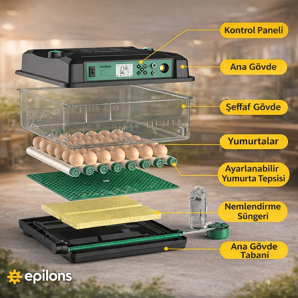 FX192 Model Tam Otomatik Kuluçka Makinesi - Tüm Kanatlı Hayvanlara Uyumlu Yeni Nesil Su Hazneli Süngerli Sistem ( Bayi Depom ) FX192 Model Tam Otomatik Kuluçka Makinesi - Tüm Kanatlı Hayvanlara Uyumlu Yeni Nesil Su Hazneli Süngerli Sistem ( Bayi Depom )