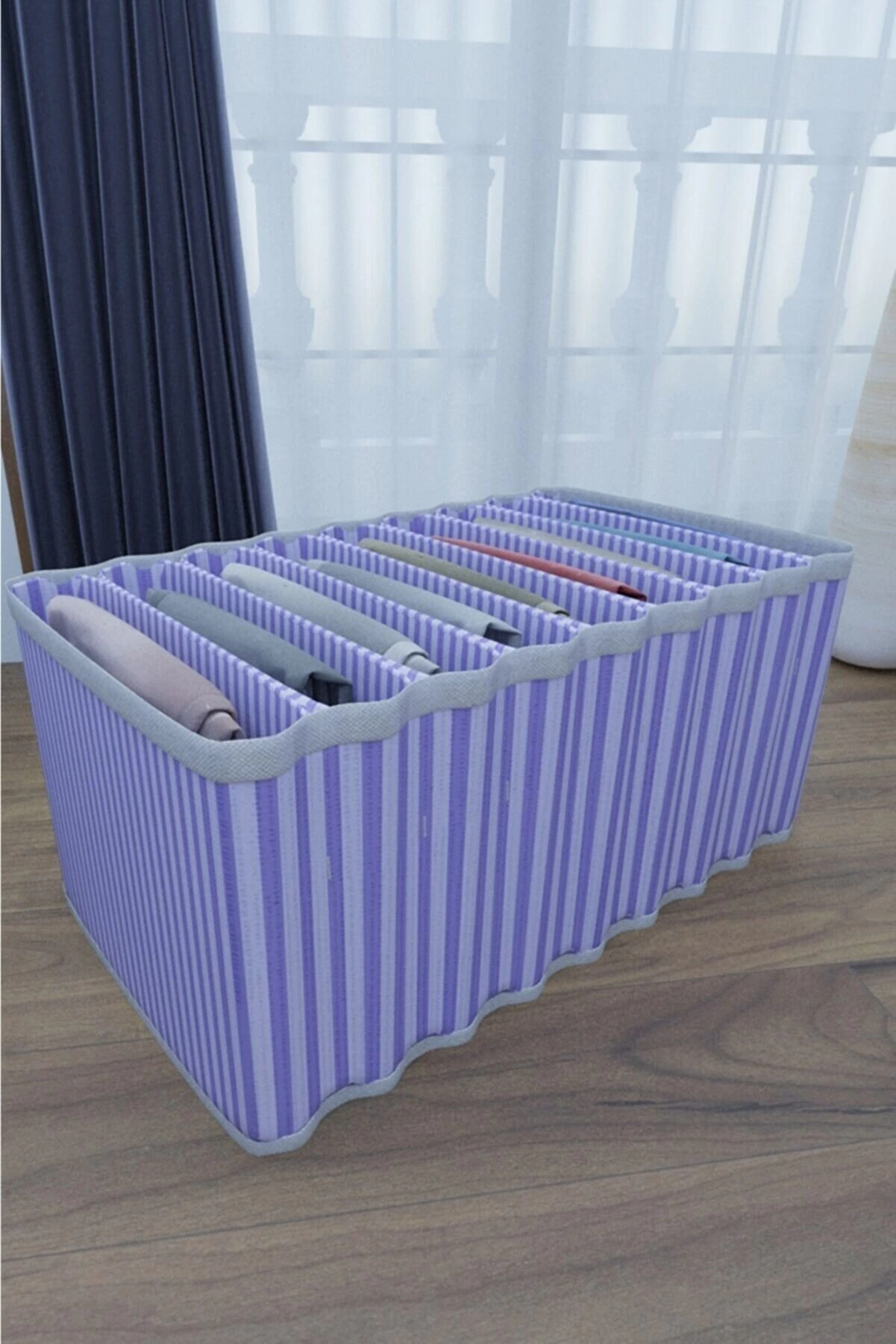 8 Bölmeli Dolap ve Çekmece Içi Düzenleyici Akordiyon Organizer L-00517 (6 Adet) ( Bayi Depom ) 8 Bölmeli Dolap ve Çekmece Içi Düzenleyici Akordiyon Organizer L-00517 (6 Adet) ( Bayi Depom )