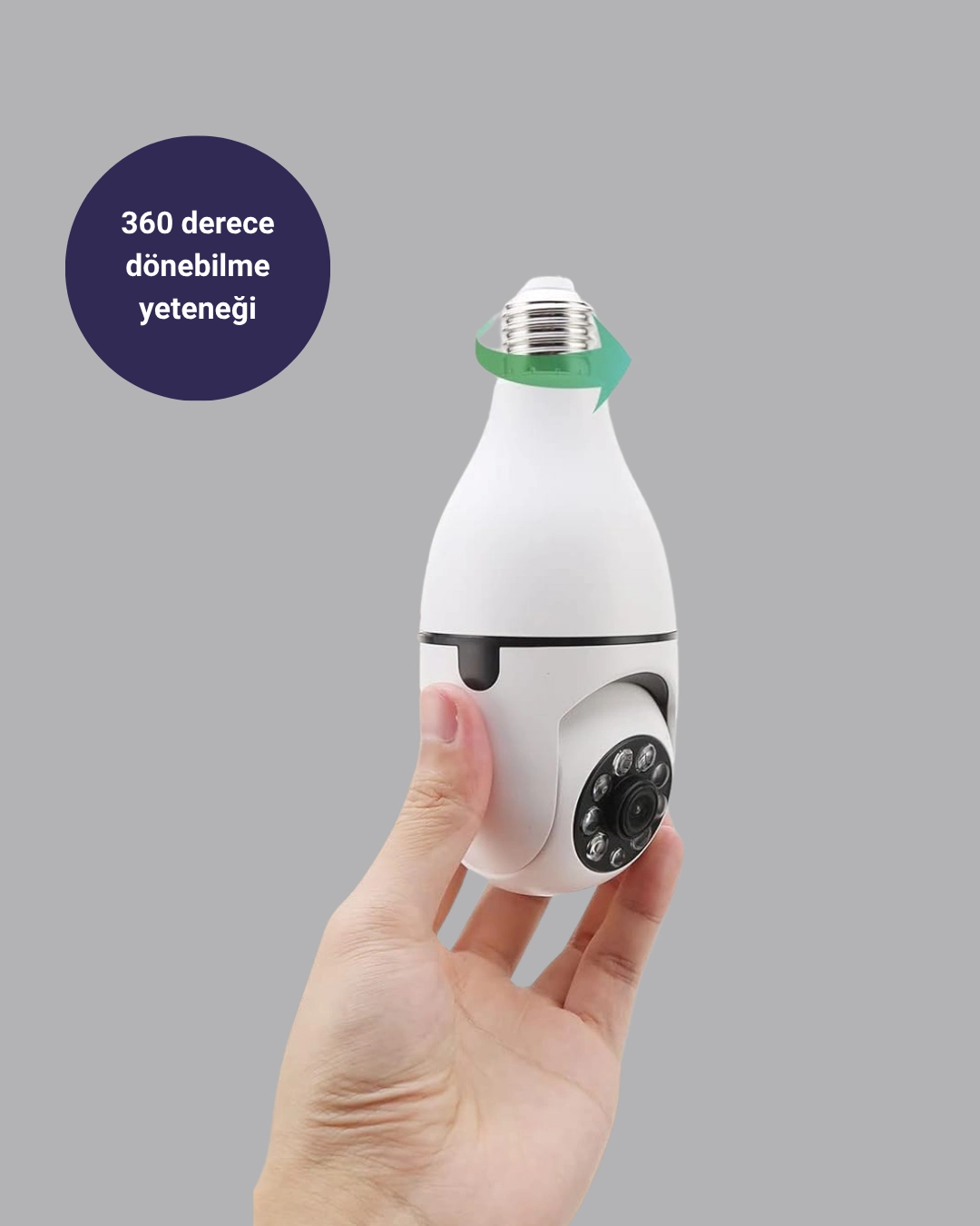Akıllı Duy Kamera 360 Derece Dönebilir ve PTZ Teknolojili ( Bayi Depom ) Akıllı Duy Kamera 360 Derece Dönebilir ve PTZ Teknolojili ( Bayi Depom )