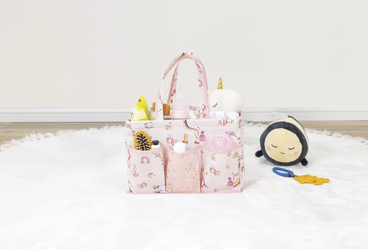 Baby Kullanımı Kolay Desenli Taşınabilir Bakım Çantası (pembe) ( Bayi Depom ) Baby Kullanımı Kolay Desenli Taşınabilir Bakım Çantası (pembe) ( Bayi Depom )