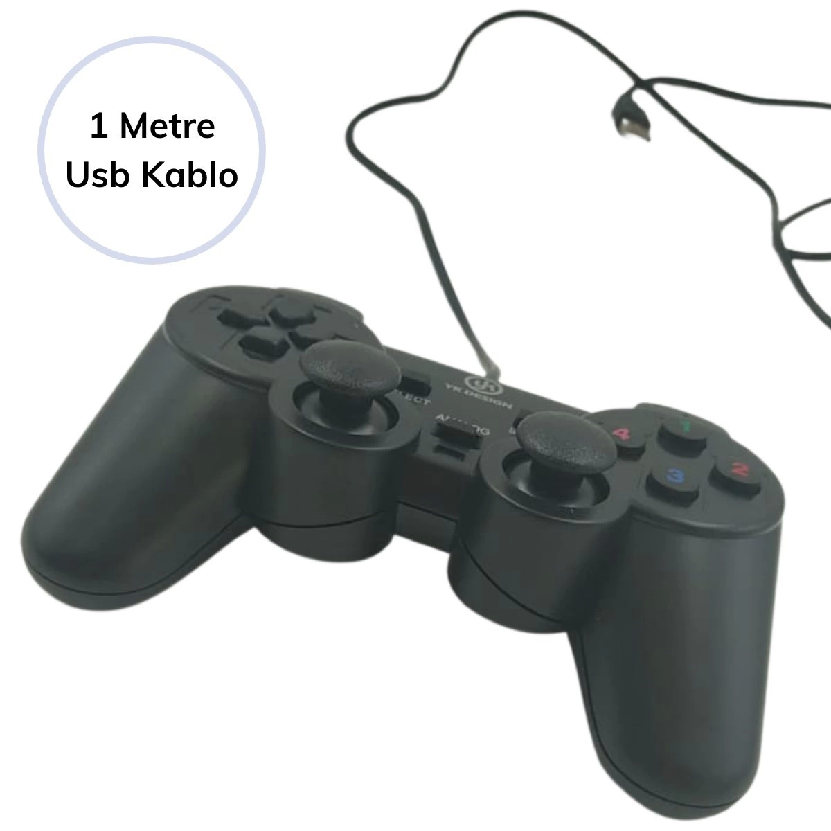 Çift Titreşimli Usb Kablolu Oyun Kolu Pc Uyumlu Vibration Gamepad ( Bayi Depom ) Çift Titreşimli Usb Kablolu Oyun Kolu Pc Uyumlu Vibration Gamepad ( Bayi Depom )