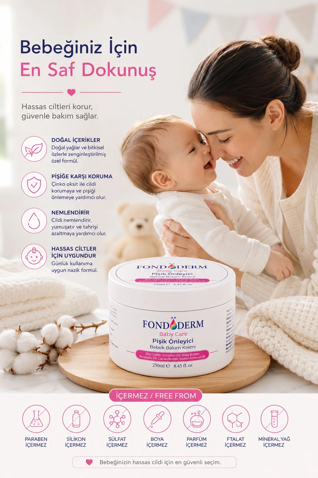 Bebek Pişik Giderici Bariyer Krem Onarıcı Yoğun Cilt Bakım Kremi Çinko Oksit Lanolin ( Bayi Depom ) Bebek Pişik Giderici Bariyer Krem Onarıcı Yoğun Cilt Bakım Kremi Çinko Oksit Lanolin ( Bayi Depom )