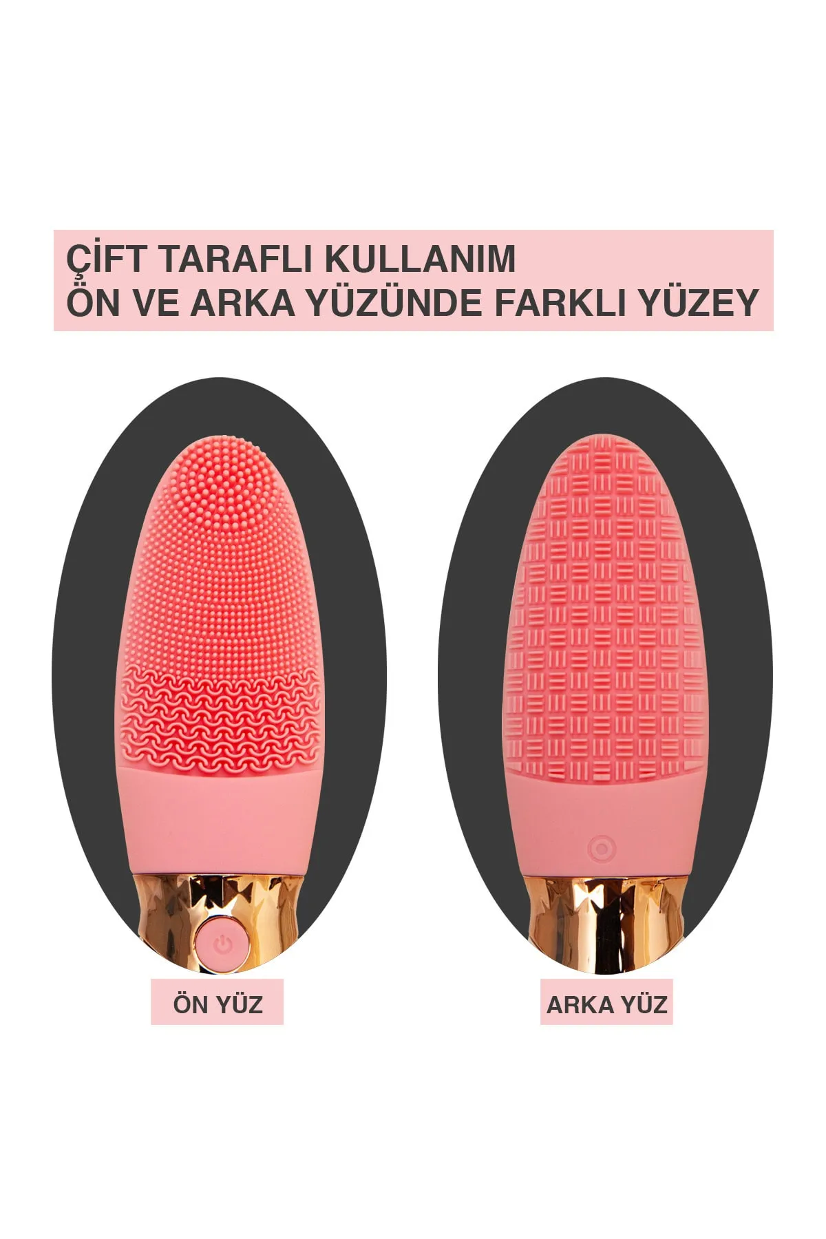 Derin Gözenek Temizliği İçin İnce Kaba Silikon Uçlu Elektrikli Yüz Temizleme Fırçası ( Bayi Depom ) Derin Gözenek Temizliği İçin İnce Kaba Silikon Uçlu Elektrikli Yüz Temizleme Fırçası ( Bayi Depom )