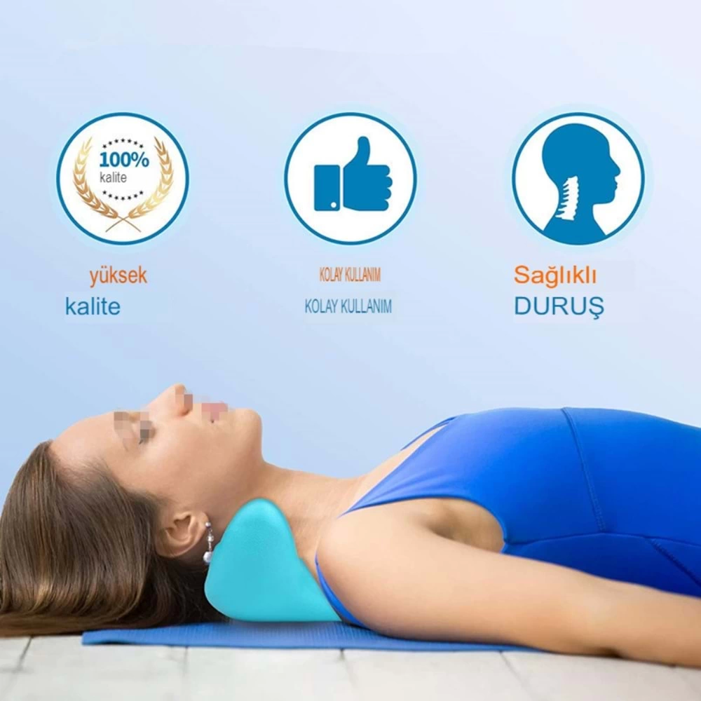 Ergonomik Boyun Masaj Yastığı – Servikal Traksiyon Destekli, Omurilik Ortopedik Yastık ( Bayi Depom )