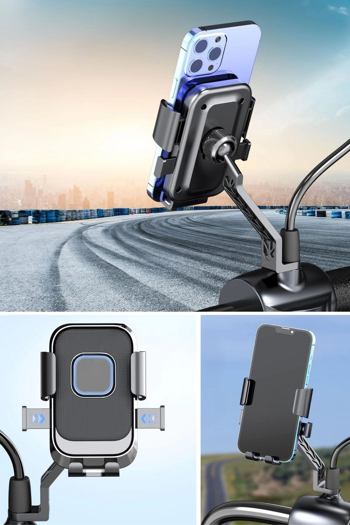 Motor,motosiklet,bisiklet ,scooter İçin 360 Derece Dönebilen Dikiz Aynası Versiyonu Telefon Tutucu Aparat ( Bayi Depom ) Motor,motosiklet,bisiklet ,scooter İçin 360 Derece Dönebilen Dikiz Aynası Versiyonu Telefon Tutucu Aparat ( Bayi Depom )