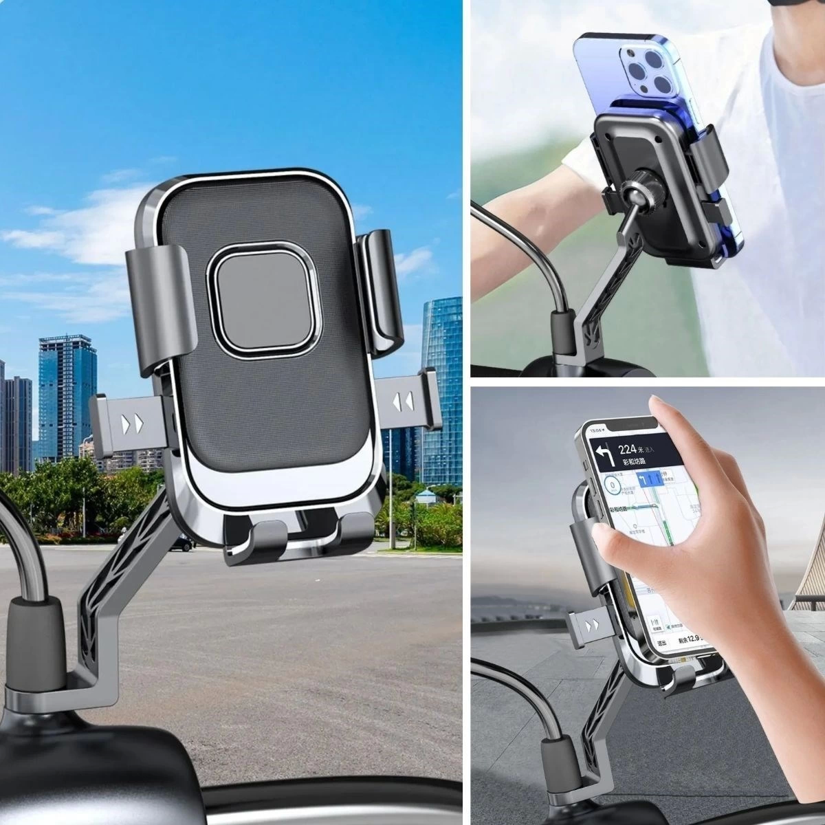 Motor,motosiklet,bisiklet ,scooter İçin 360 Derece Dönebilen Dikiz Aynası Versiyonu Telefon Tutucu Aparat ( Bayi Depom ) Motor,motosiklet,bisiklet ,scooter İçin 360 Derece Dönebilen Dikiz Aynası Versiyonu Telefon Tutucu Aparat ( Bayi Depom )