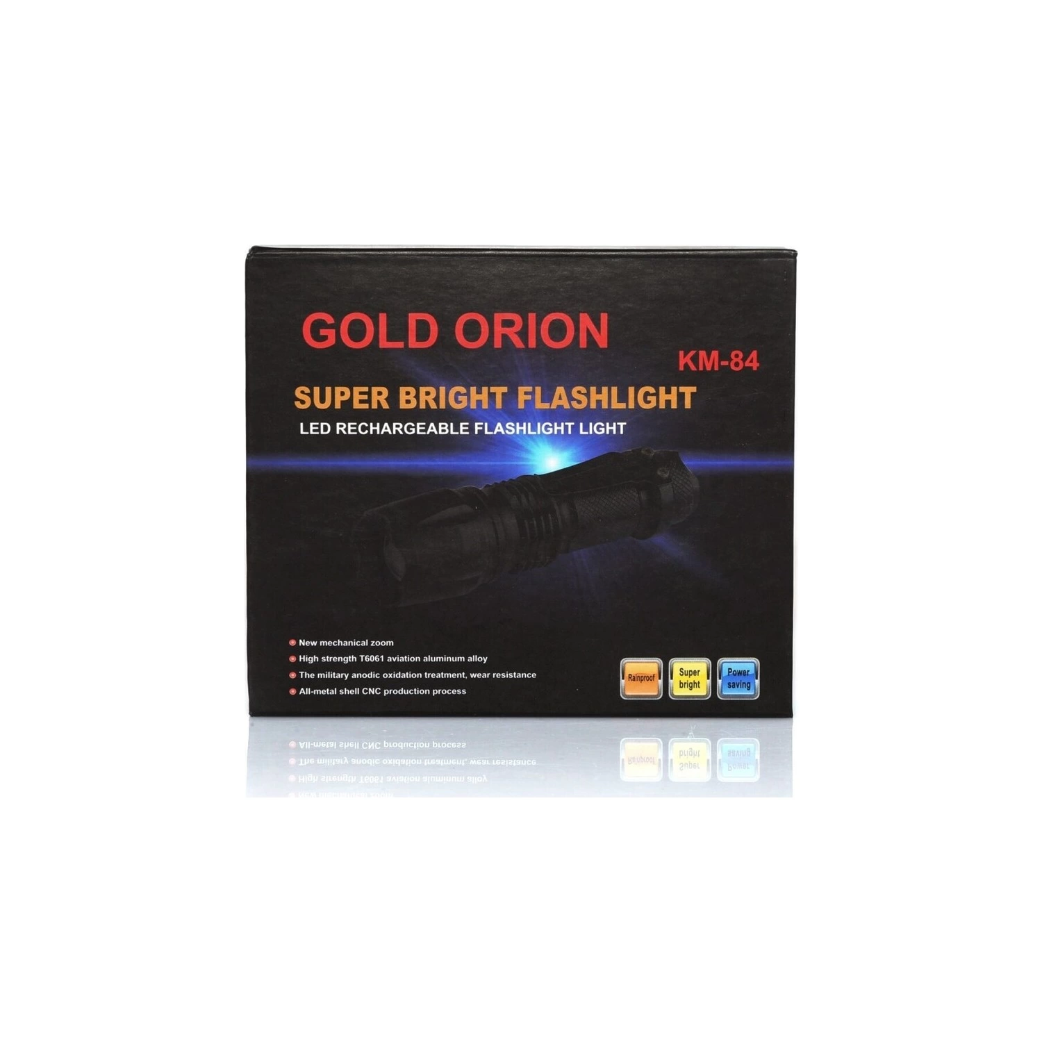 Gold Orion Km-84 Tasarruflu Şarjlı Zoomlu Metal El Feneri Kemer Klipsli ( Bayi Depom ) Gold Orion Km-84 Tasarruflu Şarjlı Zoomlu Metal El Feneri Kemer Klipsli ( Bayi Depom )