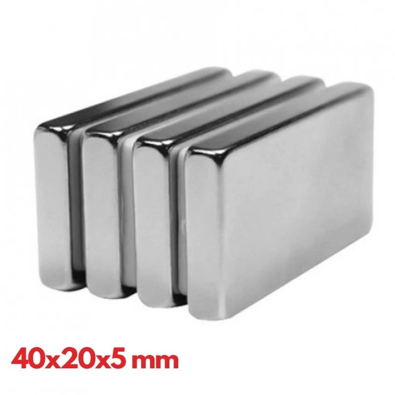 1 adet 40x20x5mm Neodyum Magnet Güçlü N35 Mıknatıs Köşeli Nikel Kaplama ( Bayi Depom ) 1 adet 40x20x5mm Neodyum Magnet Güçlü N35 Mıknatıs Köşeli Nikel Kaplama ( Bayi Depom )