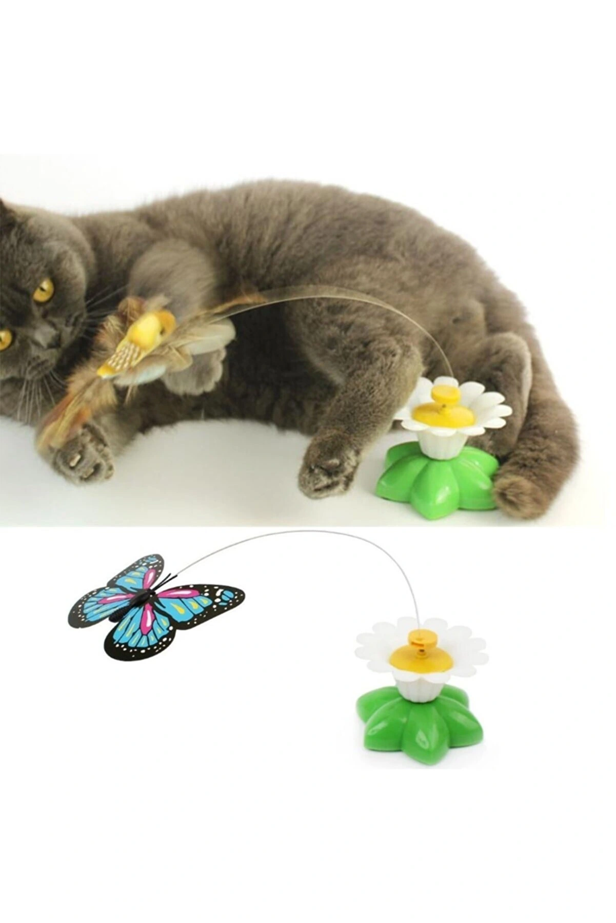 Hareketli Pilli Kelebek Kedi Oyuncağı ( Bayi Depom ) Hareketli Pilli Kelebek Kedi Oyuncağı ( Bayi Depom )